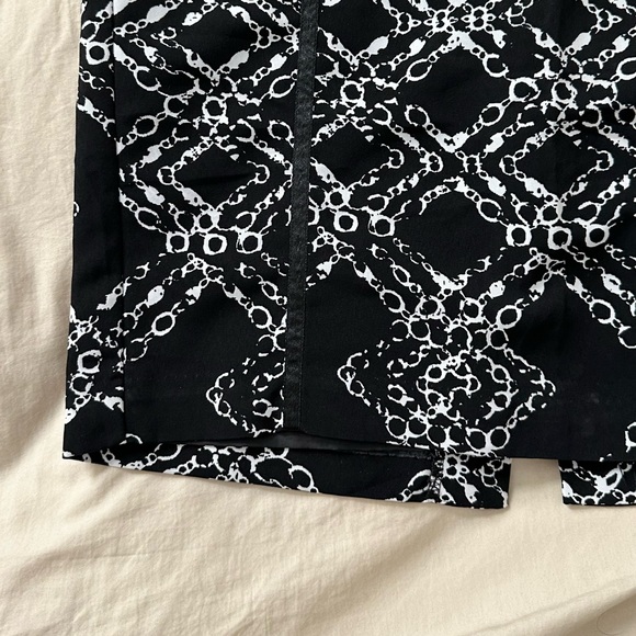 Worthington Sexy Chic Long Printed Pencil Skirt High Waist Corset Detail Size-4 - Picture 5 of 8